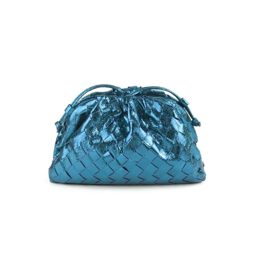 Pouch Chica - Metálica Azul